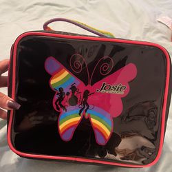 Vintage Y2K 2001 Josie and the Pussycats zipper Lunch Bag With Container 