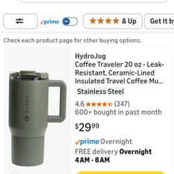 HydroJug Coffee Traveler 20 oz