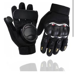 Skateboard Gloves, Skateboard Gloves with Sliders, Longboard Downhill Slide Gloves Outdoor Skate Gloves 3 Slider Available Suitable for Beginner Advan