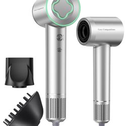 Hair Dryer - 150000 RPM High-Speed Brushless Motor Negative Ionic Blow Dryer for Fast Drying, Low Noise Thermo-Control Hair Dryer with Diffuser and No