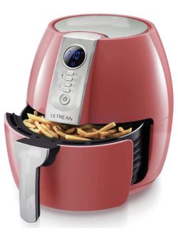 Ultrean Air Fryer, 4.2 Quart (4 Liter) Electric Hot Air Fryers Oven Oilless Cooker with LCD Digital Screen and Nonstick Frying Pot,UL Certified,1-Yea