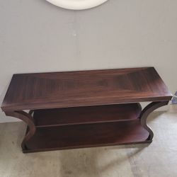 Ethan Allen Donatella Dark Sable Console Table