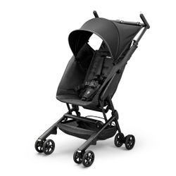 MUNCHKIN Night Owl Folding Ultra Compact Travel Baby & Toddler Stroller with Lights (Black)