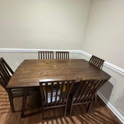 Dining Table With 6 Chairs -OBO