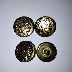Vintage Indian Head Nickel buttons