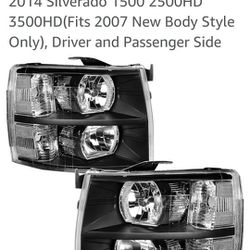 Chevy Silverado Front Headlights 2007-2014