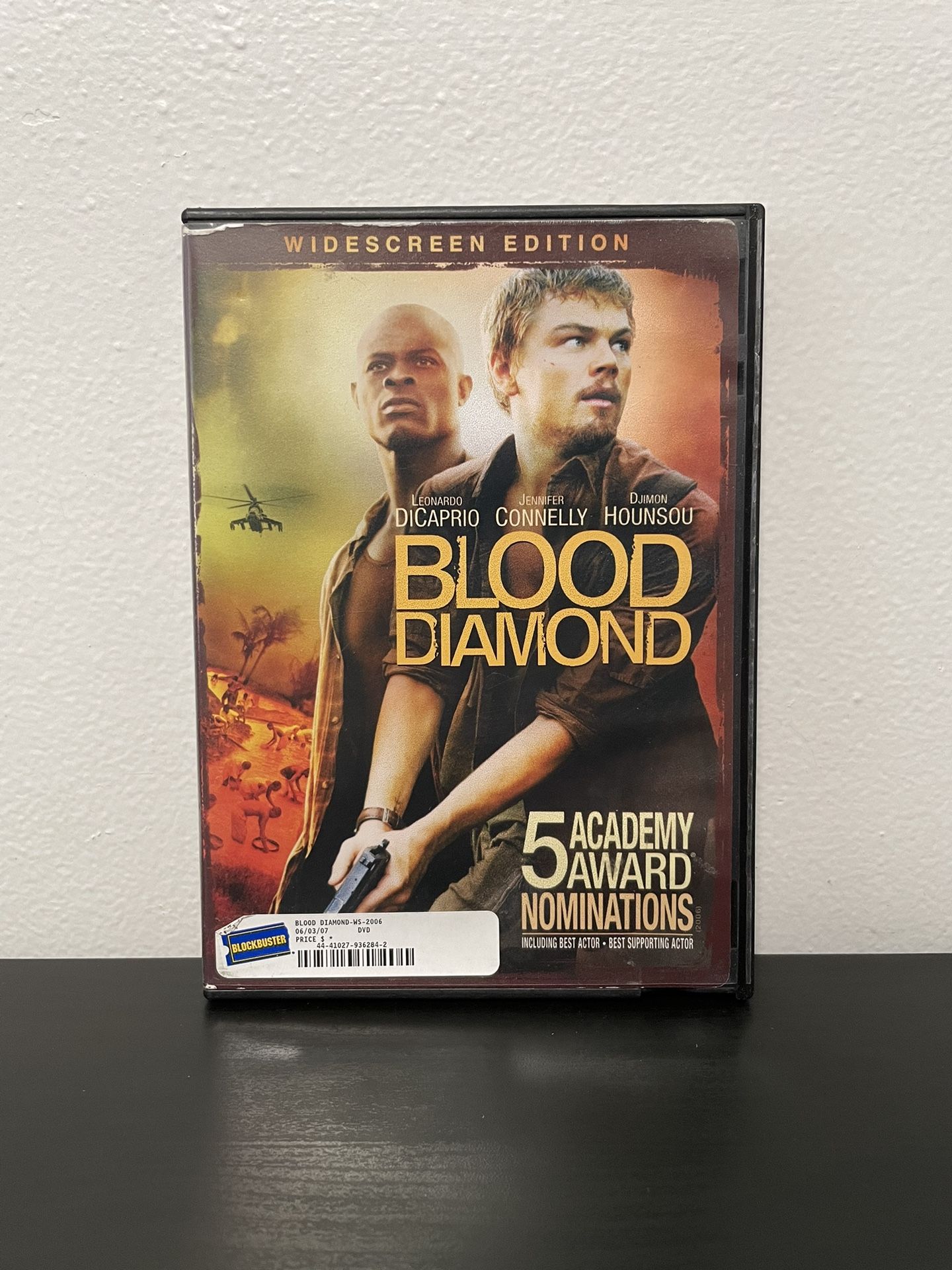 Blood Diamond DVD Widescreen Edition Leonardo DiCaprio Blockbuster 2006