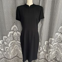 Donna Morgan Black Beaded Dress – Size 10 - Mother of the Bride, Cocktail, Formal