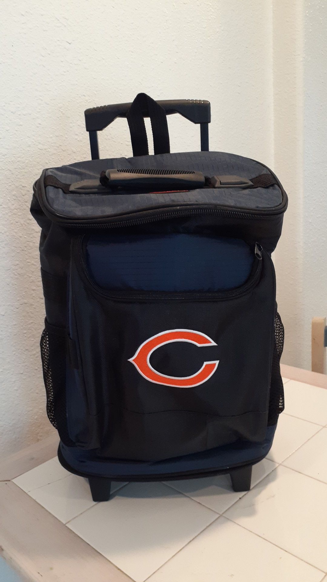 Chicago Bears backpack &Rolling Cooler.