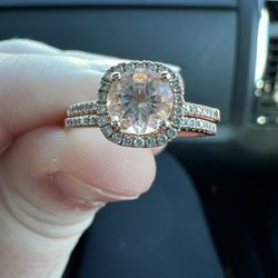 Engagement Ring/wedding Ring Set 