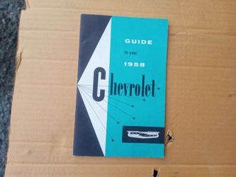 1958 Chevy guide Manuel