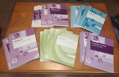 Complete K12 Stride Grade 4 Curriculum 11-Book Box Set (Student + Teacher Guides) Clean Pages