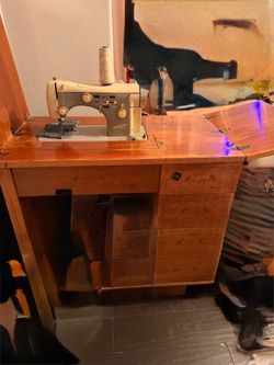 1958 necchi supernova ultra sewing machine with stand