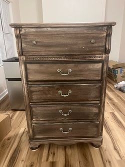 Brown wooden dresser