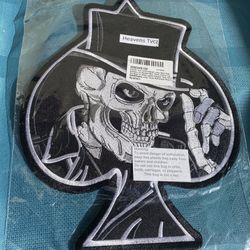 Heaven Tvcz Embroidered Large Skull Biker Skeleton Patch