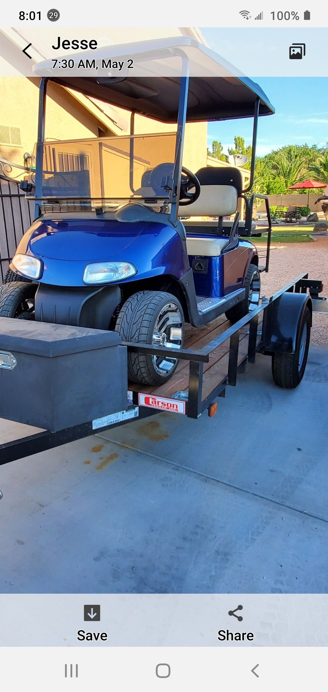 Ezgo golf cart and or trailer