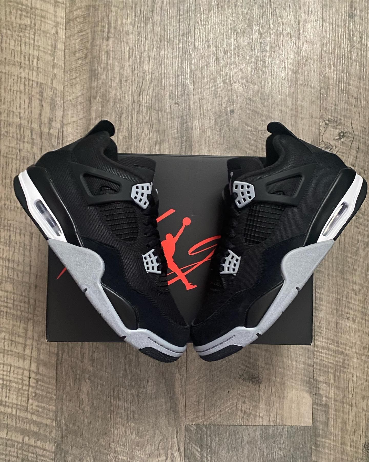 Jordan 4 Black Canvas