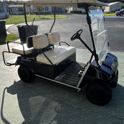 2000 Golf Cart, Black, Club Car, 48V 