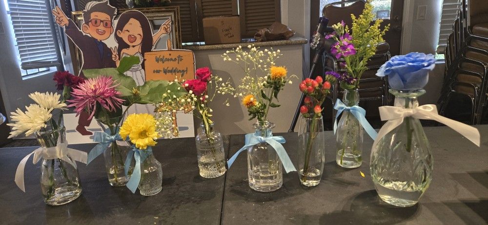 Various size flower vase (8)