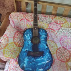 Mitchell 6 String Guitar, Hand Painted 