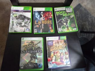 5.... Xbox games......$15.00 dollars cash only......thank you