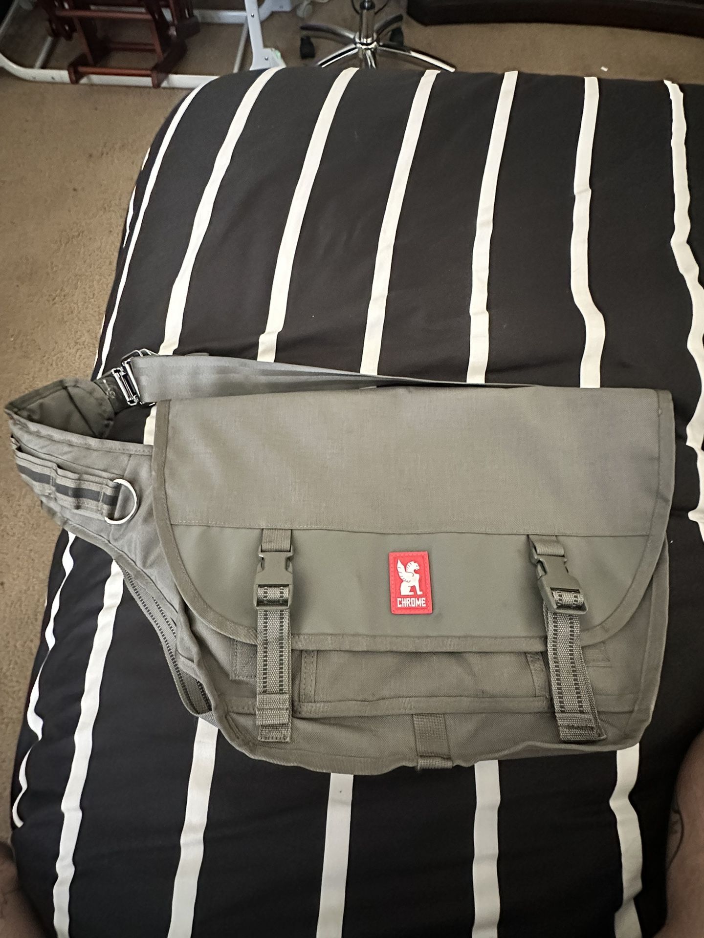 Chrome Messenger Bag
