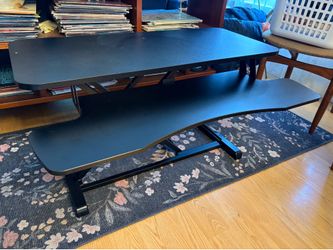 Standing desk converter