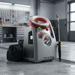 Everwell Portable High Pressure Cleaner for A/C & Refrigeration, Up to 145 PSI, 4 L/min Flow, Self-Priming, 80W, 110V/1Ph/50-60Hz (EPC-4M2)