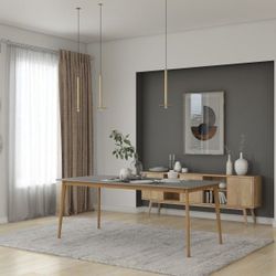 *BRAND NEW* Rectangular 100% FSC Certified Solid Wood Grey Table | Ideal Furniture For Indoor