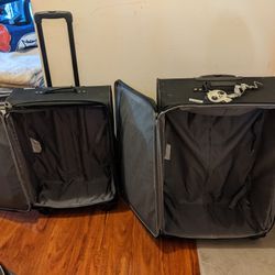 2 Black Suitcases
