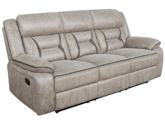 Greer Taupe Motion Sofa