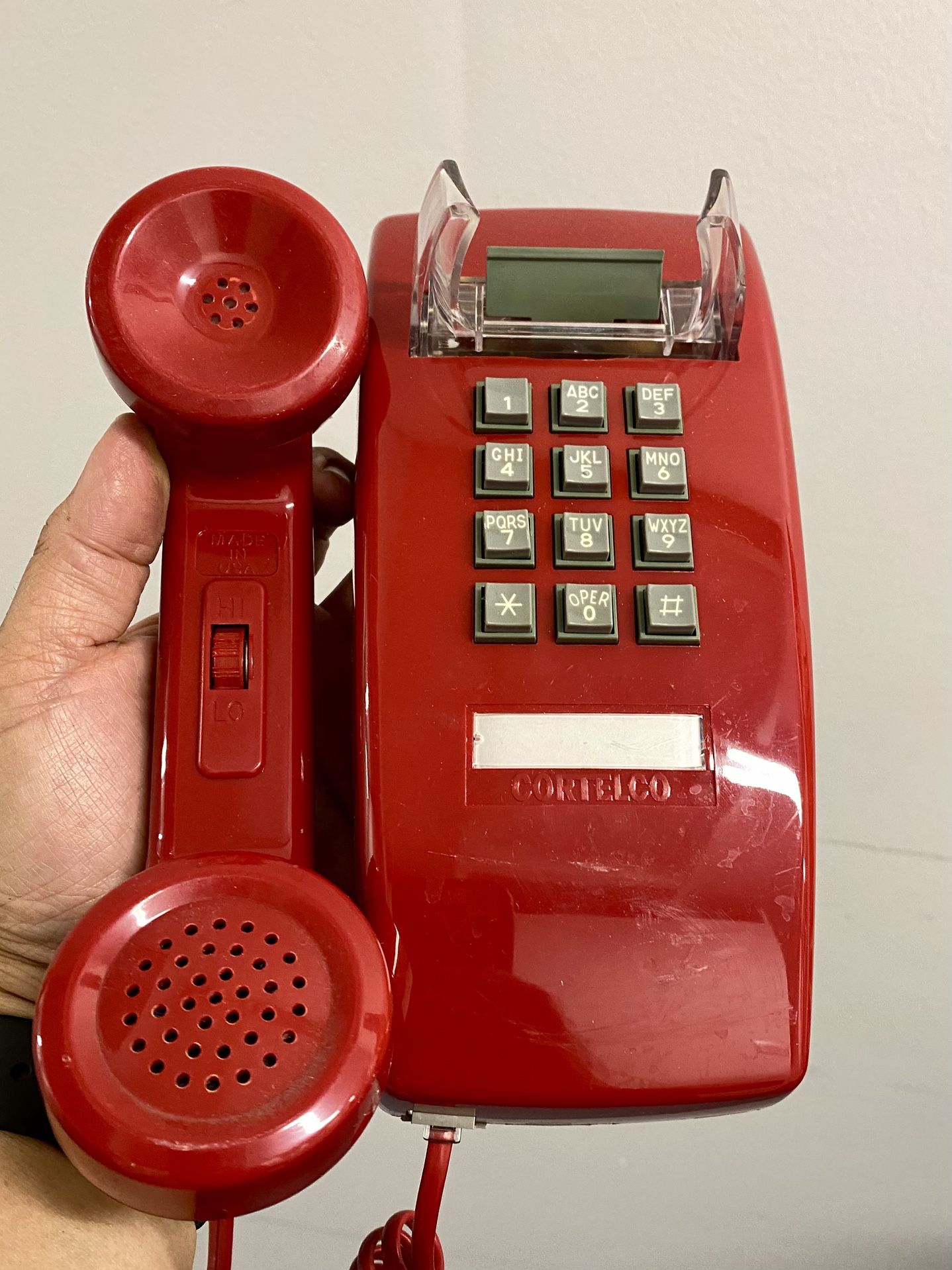 Red Wall Phone