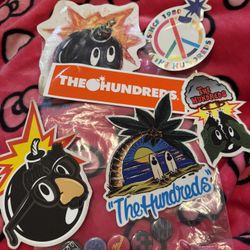 The Hundreds Stickers and Bottom Pins