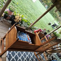 Wooden Rocking Chair With Crib