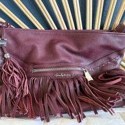 Amy Kestenberg Leather Bag W/ Fringe 