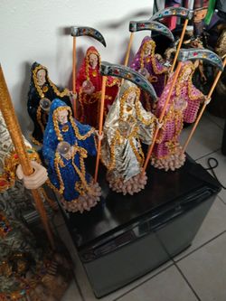 Set of 6 Santa Muerta