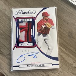 2023 Panini Flawless NOELVI Marte Rookie Auto Patch RPA 