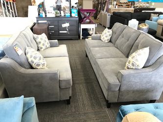 2 pc Living Room Set, Sofa and Loveseat