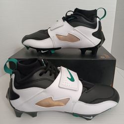 Size 11 Nike Air Diamond Turf '93 TD "Emerald" Deion Sanders Men's Football Cleats HF5298-102