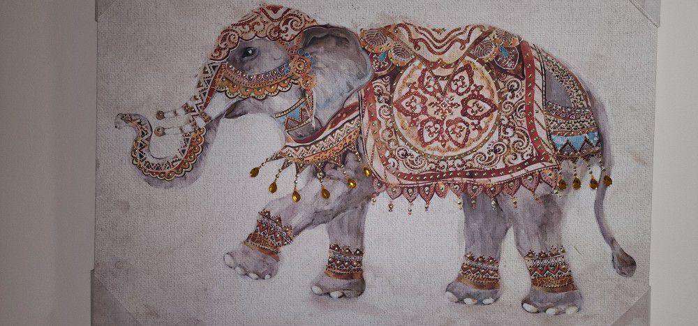 Brand new canvas elephant wall art