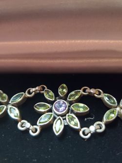 Gemstone Sterling Bracelet