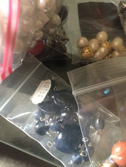 Bag of beads to make jewelry