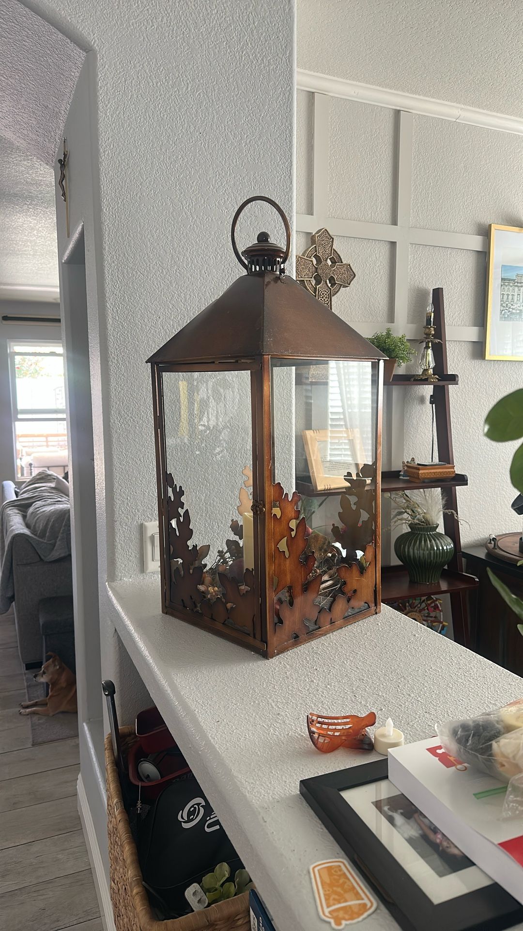 Metal Lantern Candle Holder