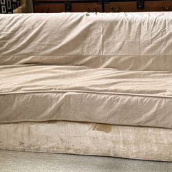 The ORVIS Grip-Tight Furniture (96 Couch Sofa) Protector Beige  Cover XL- Unused