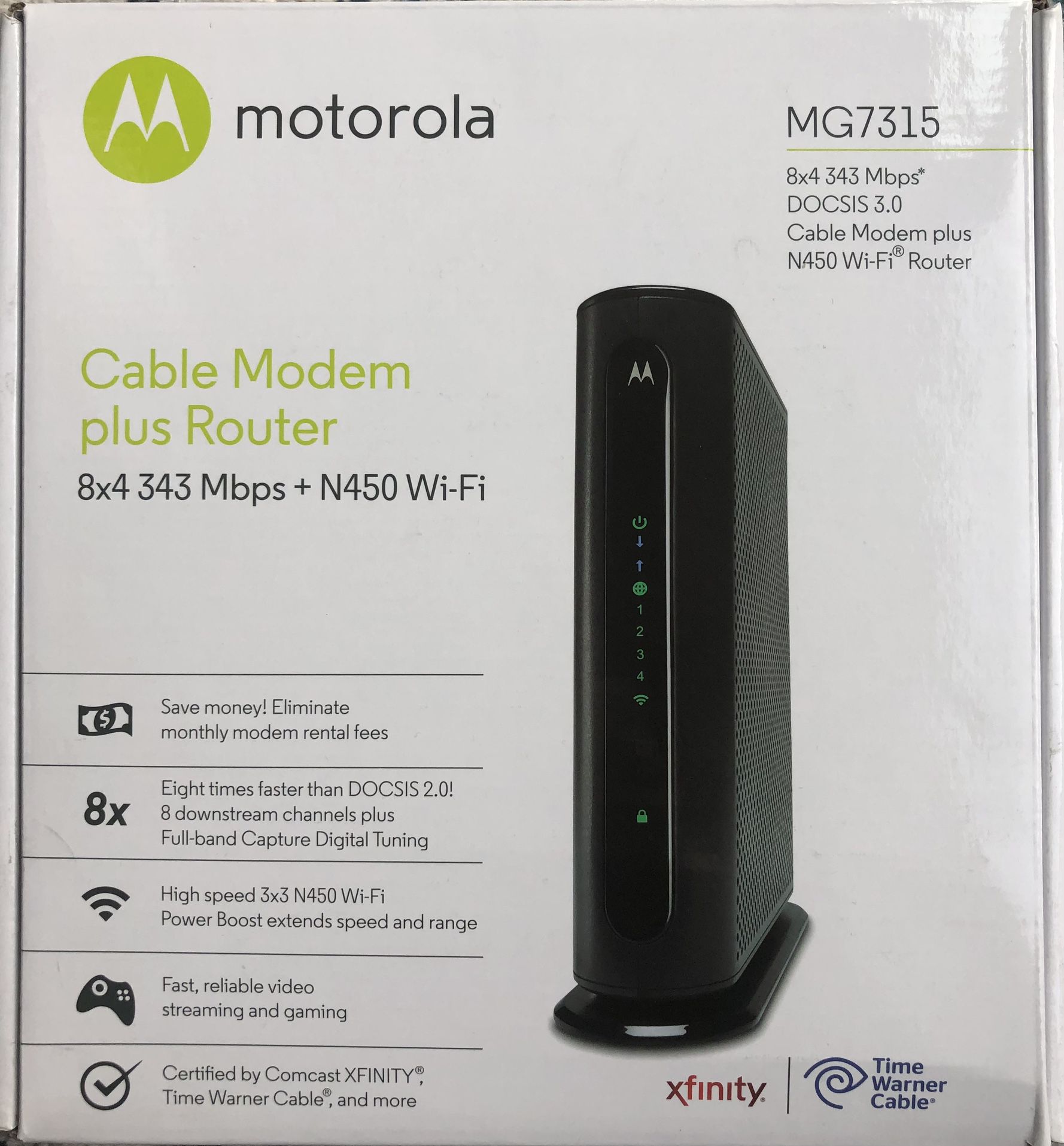 Motorola Cable Modem + Router