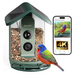 Kiwibit Solar Smart Bird Feeder with Camera