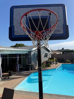 Outdoor basketball hoops