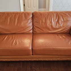 Top Grain Italian Leather Couch - Large 87"