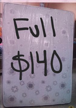 Special Full Size Mattress Only $140 Cash