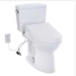 TOTO Drake 2-piece Elongated Toilet with C5 Washlet Bidet Seat
